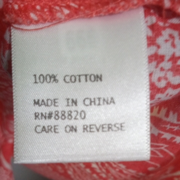 Rose And Thyme Women's Pink/White Floral Tunic Top Size XL - Picture 6 of 7